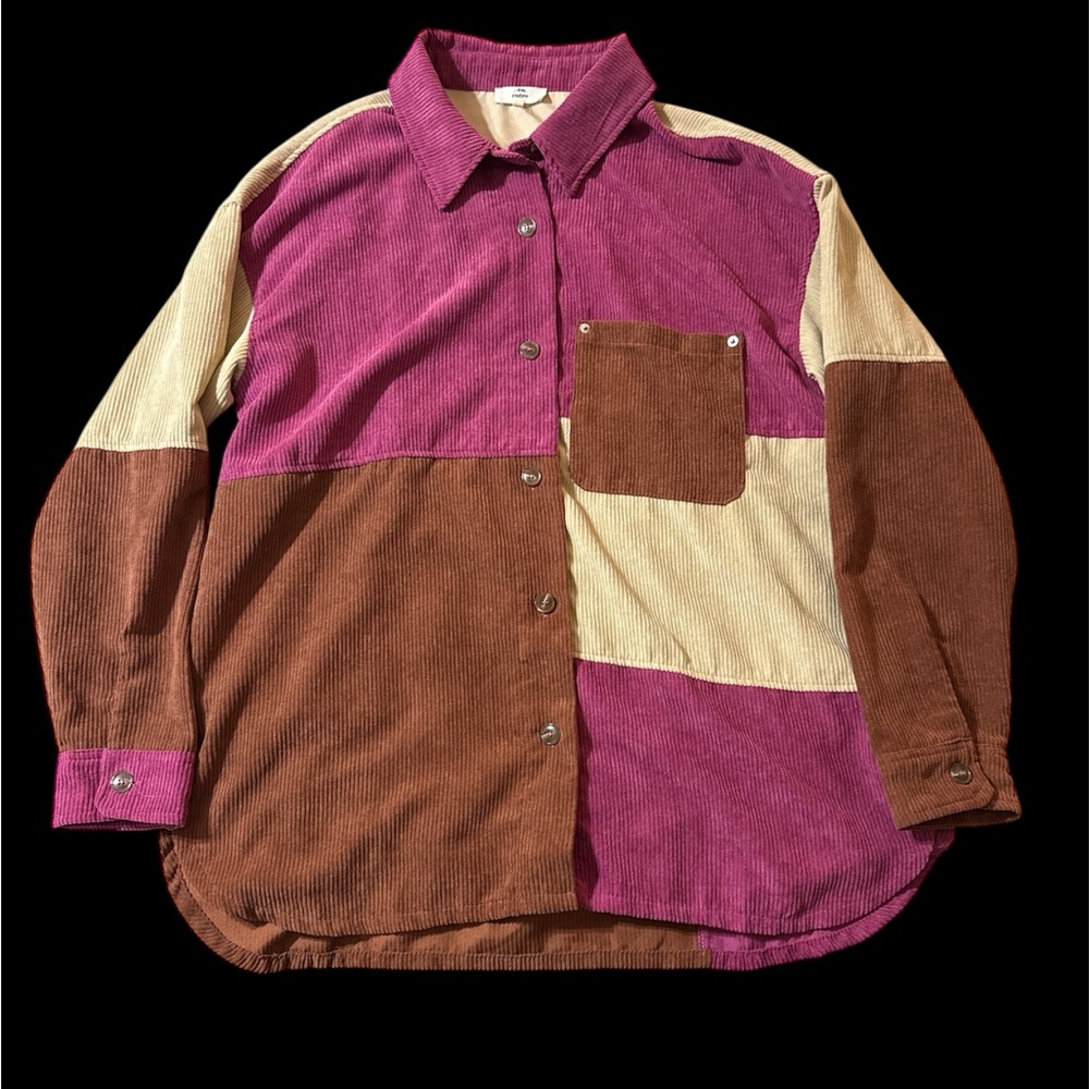 Colorblock Entro Corduroy women’s Shacket